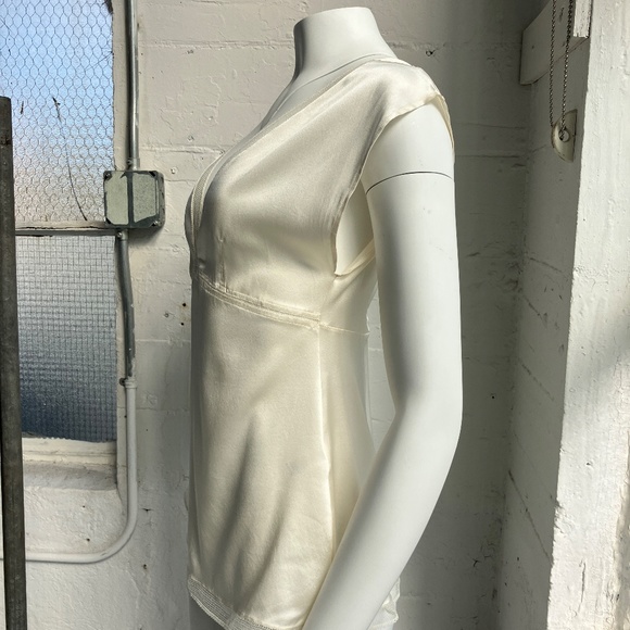ERES Paris Silk white blouse NEW size 8 US - Picture 8 of 10